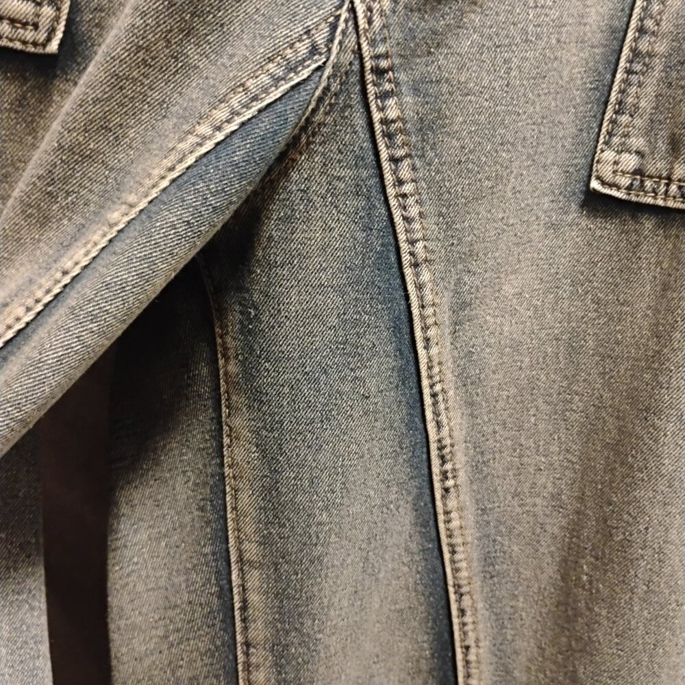Shein Plus Size Casual Daily Distressed Wide Leg Jeans with Slant Pockets Sz. 1X - Picture 4 of 16